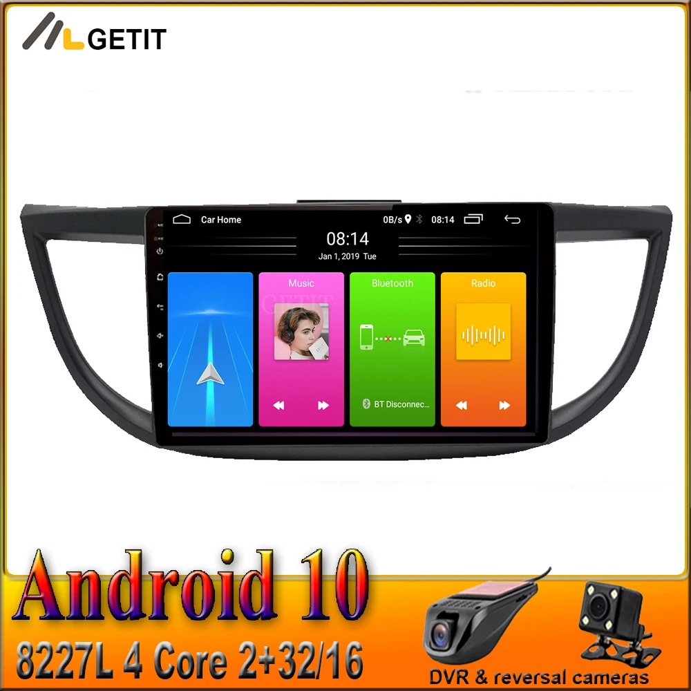 Автомагнитола на Android 10 0 4G мультимедийный проигрыватель с GPS навигацией для Honda CRV