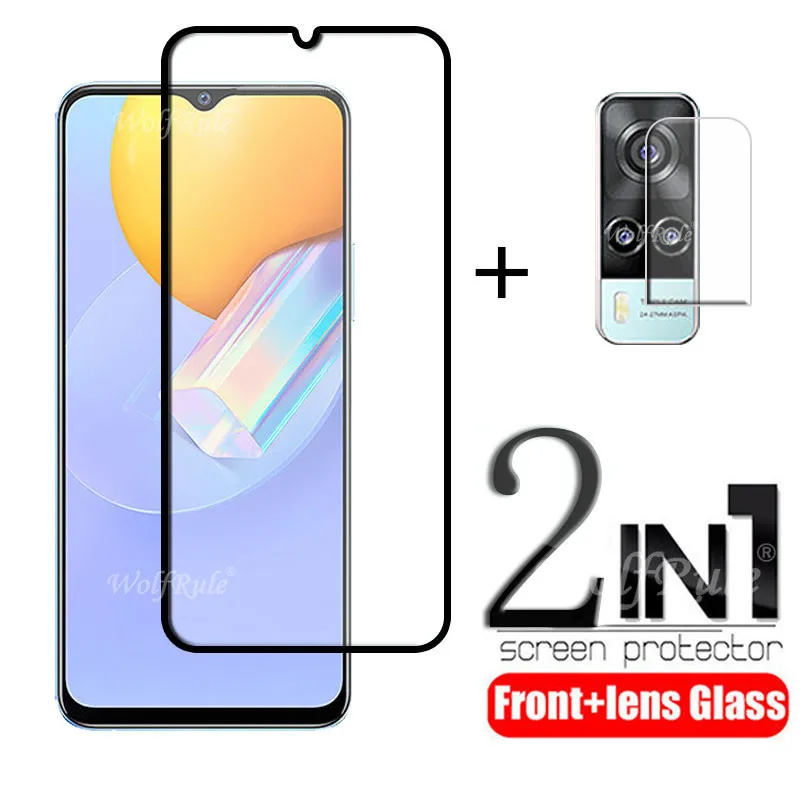 Полное покрытие стекло для Vivo Y31 стекло для Vivo Y31 закаленное стекло Flim Защитная пленка для Vivo Y31 стекло для объектива 6,58"