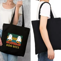womens canvas shopping bags shoulder shopper bag environmental storage handbag reusable eco grocery tote