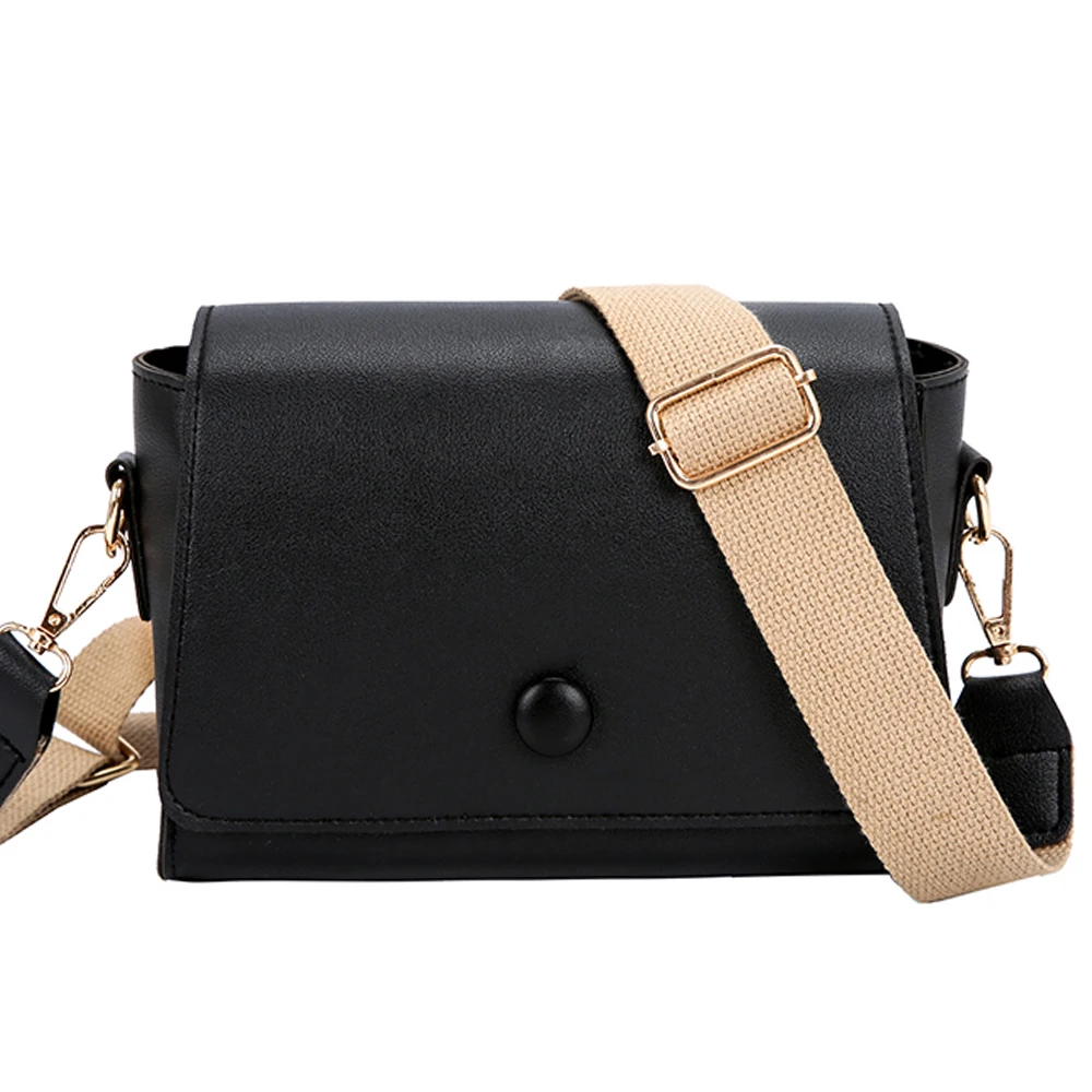 Сумка через плечо для женщин качественный кожаный широкий ремешок женская