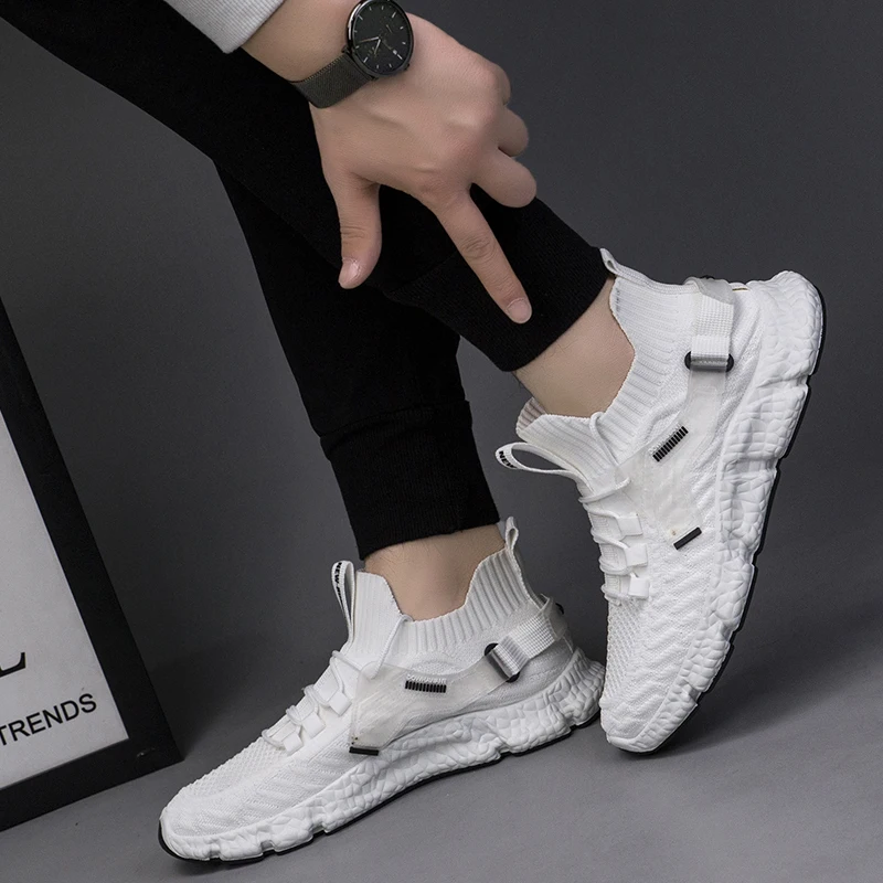 

New Sock Running Shoes For Men Breathable Casual Sneakers Non-Slip Outdoor Jogging Zapatillas High Quality Dropshipping Zapatos