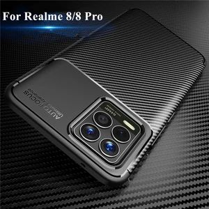 luxury business case for realme 8 pro case for realme 8 pro cover silicone shockproof protective back bumper for realme 8 pro free global shipping