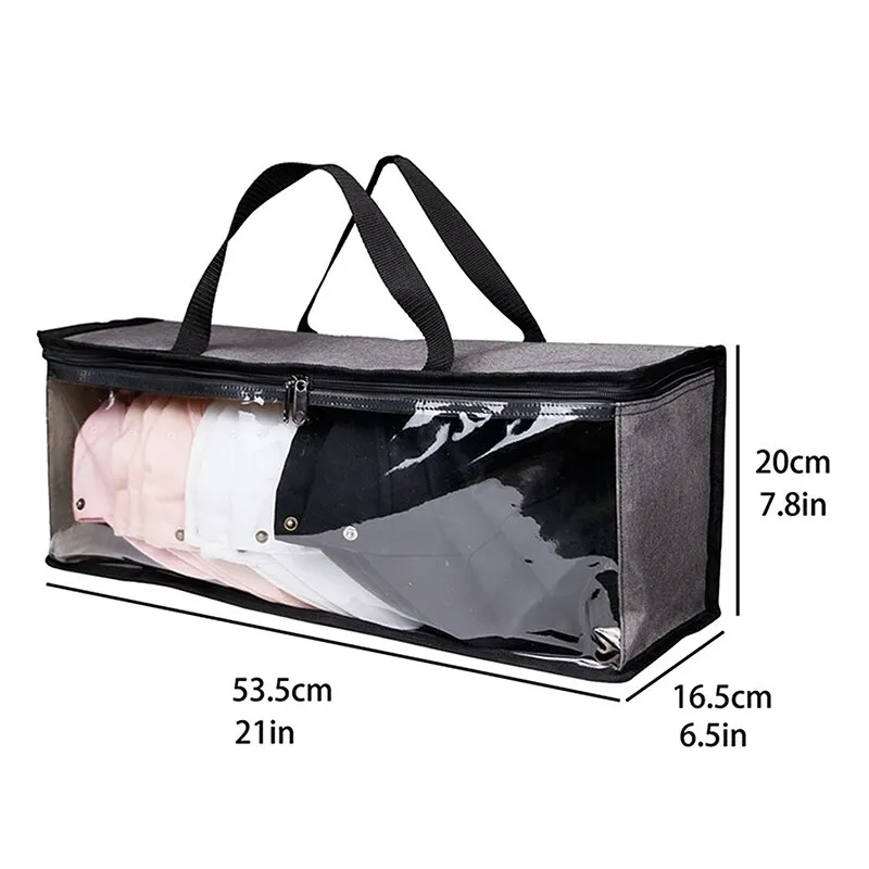 

Portable Quilt Clothes Hats Storage Bag with Zipper Sweaters Seasonal Wears Organizer Wardrobe Clothing Finishing Storing Bags