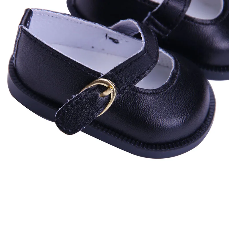 Черные кожаные туфли высокого качества на плоской подошве подходят для 18