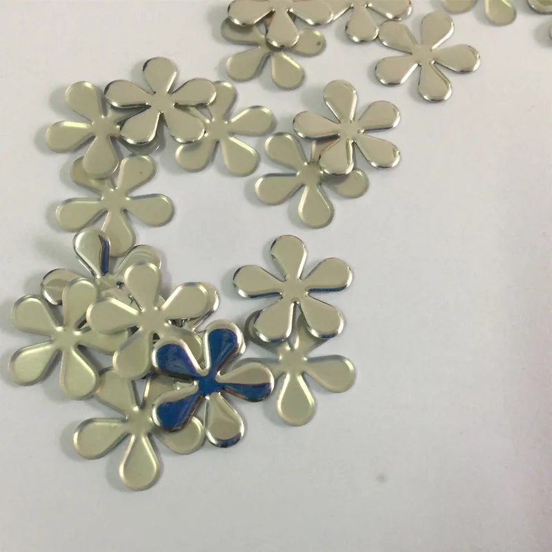 Aluminum Studs 15mm Hotfix Snowflakes shape Iron-On heat transfer Stud Series 144pieces/lot iron on metal studs DIY Decoration | Дом и сад