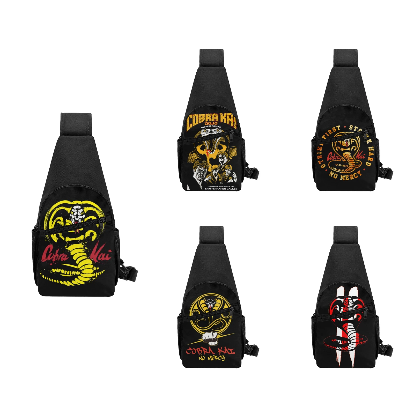 

Рюкзак-слинг Cobra Kai для мужчин и женщин, нагрудная дорожная походная сумочка на ремне