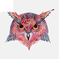 fashion car sticker sharp eyes of the owl accessories personalized decor decal window cover scratches waterproof kk1311cm