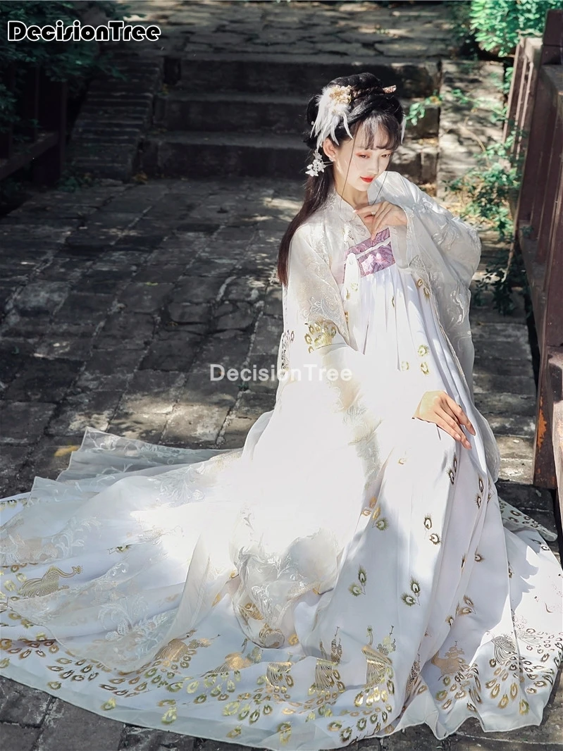 

2021 hanfu costume for women chinese traditional fairy classical dance outfit han tang song dynasty ancient lady long dress