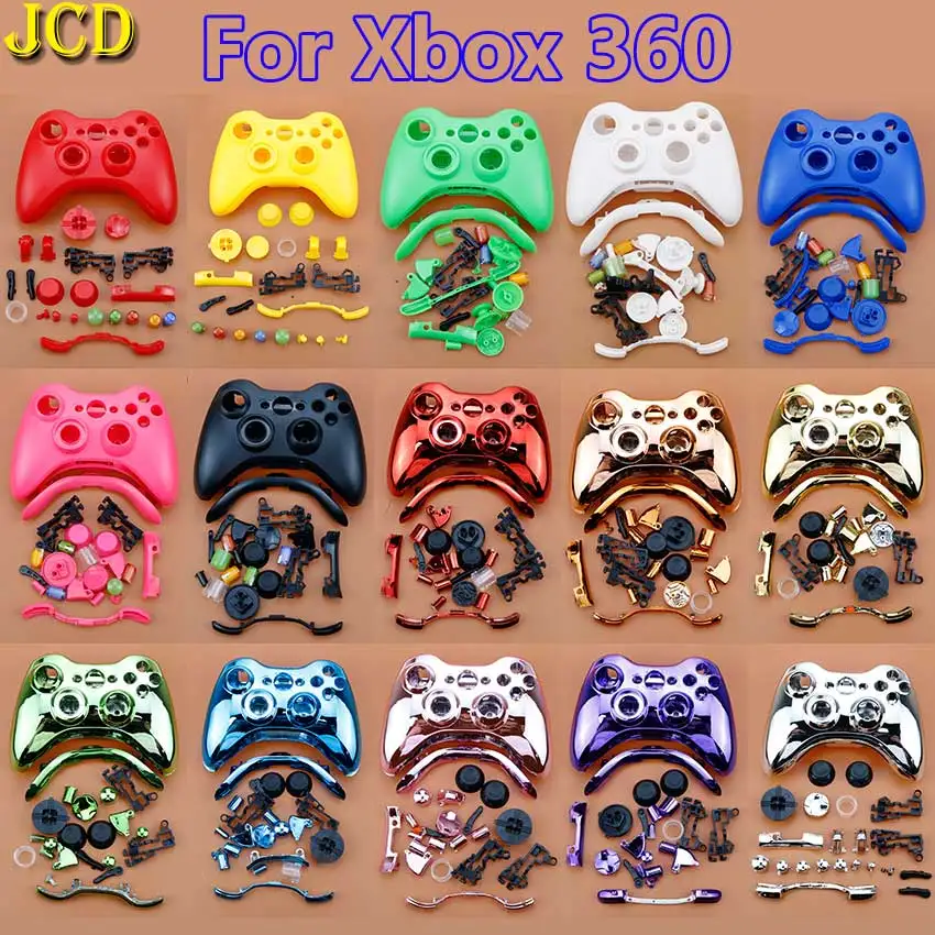 

JCD Wireless Game Controller Plastic Hard Case Gamepad Protective Shell Housing Cover W/ Buttons Analog Stick For XBox 360