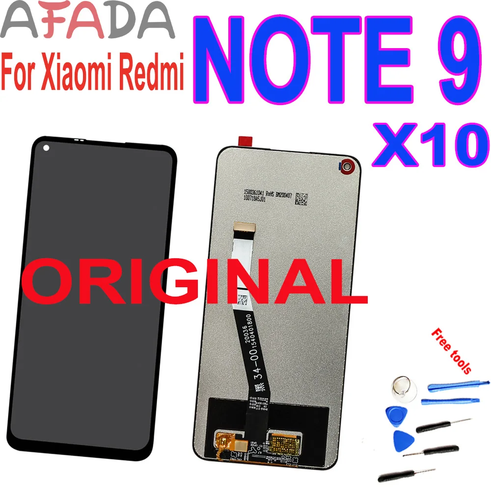 

Original 6.53'' Display For Xiaomi Redmi Note 9 LCD Touch Screen Digitizer Assembly For Redmi 10X Note9 Display Screen Repair