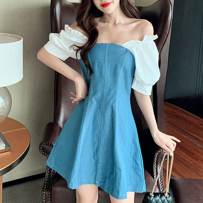 Колледж стиль Большие размеры жира мм чувство дизайна с имитацией двух отдельных