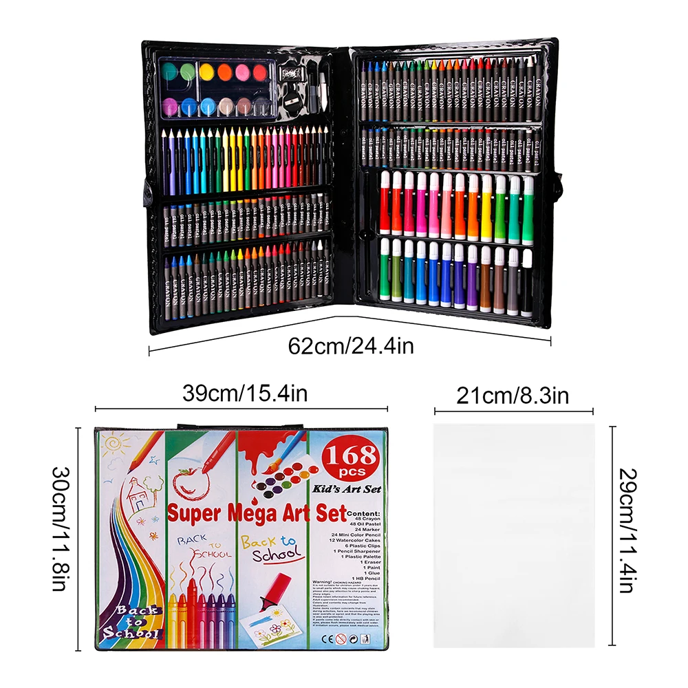 168 Набор для рисования акварелью карандаш художественные маркеры детей