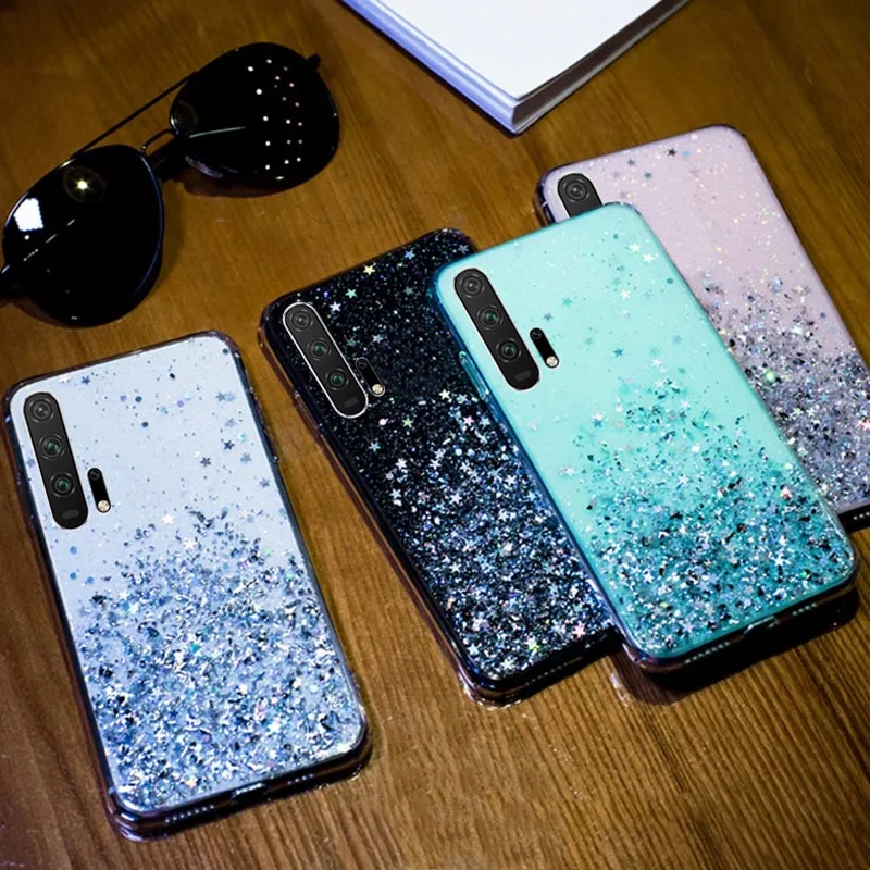 Мягкий чехол со звездным блеском для Huawei Honor 7A 7C Pro 7X 8A 8S 8C 8X 9 10 10i 20i 20 P20 P30 Lite Y5 Y6 Y7 2019