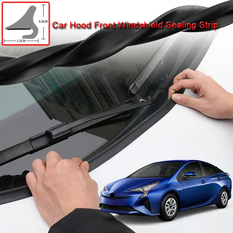 

For Toyota Prius 2012-2021DIY Car Seal Strip Windshied Spoiler Filler Protect Edge Weatherstrip Strips Sticker Auto Accessories