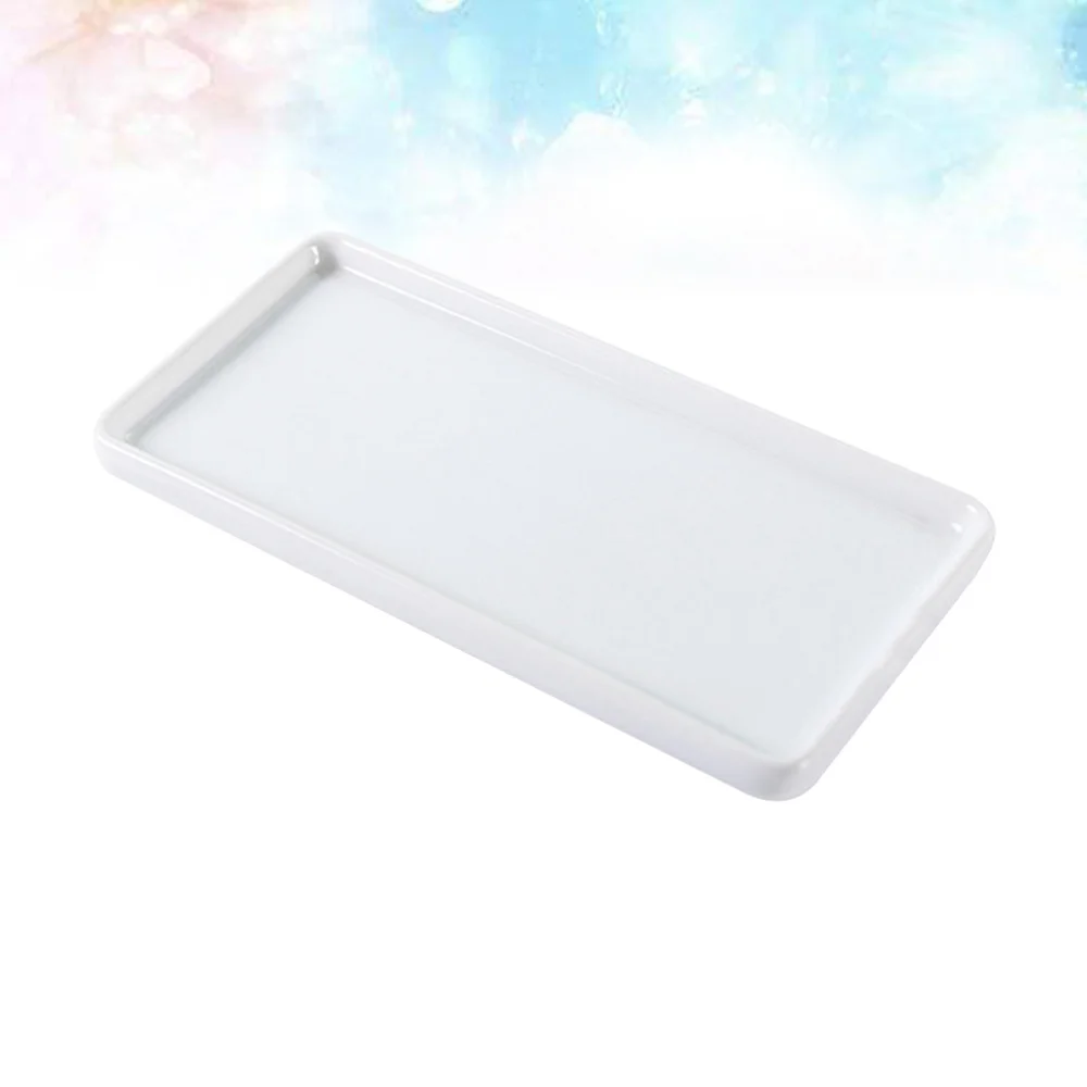 

1pc Porcelain Trays Bathroom Ceramic Base Storage Trays Sanitary Storage Pallet Delicate Bathroom Supplies Toothbrush Ceramic Ba