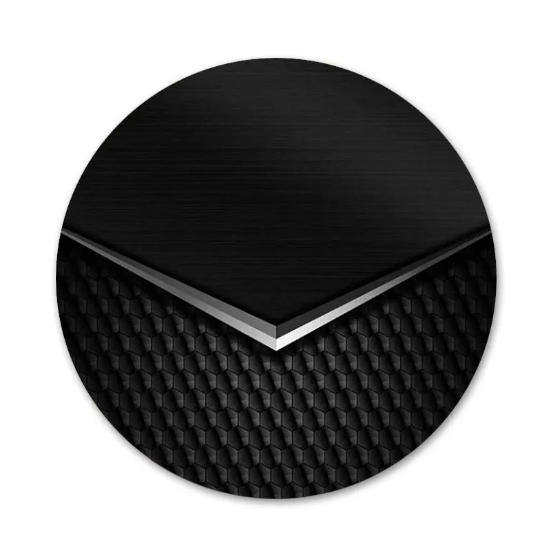

58mm Car carbon fibre Icons Pins Badge Decoration Brooches Metal Badges For Backpack Decoration