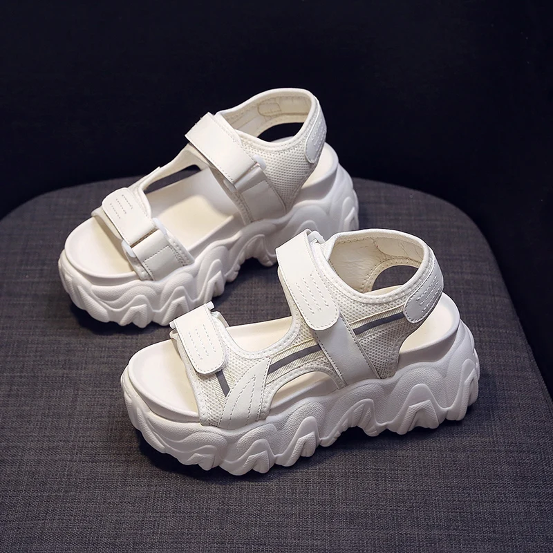 Women's High Heel Gladiator Sandals Platform Chunky Fashion Sneakers Open Toe Creepers Summer Shoes Casual Beach Travel | Обувь