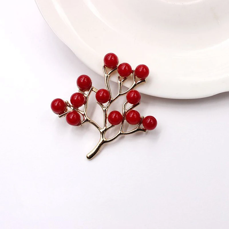 Женская Брошь в виде ветки дерева с искусственным жемчугом|Ювелирная фурнитура и
