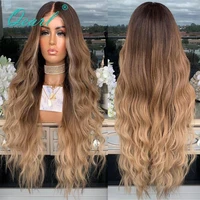 Full Lace Wig Caramel Blonde Lace Front Wig 13x6 Water Wave Natural Women Real Human Hair HD Frontal Wigs Pre plucked 180% Qearl