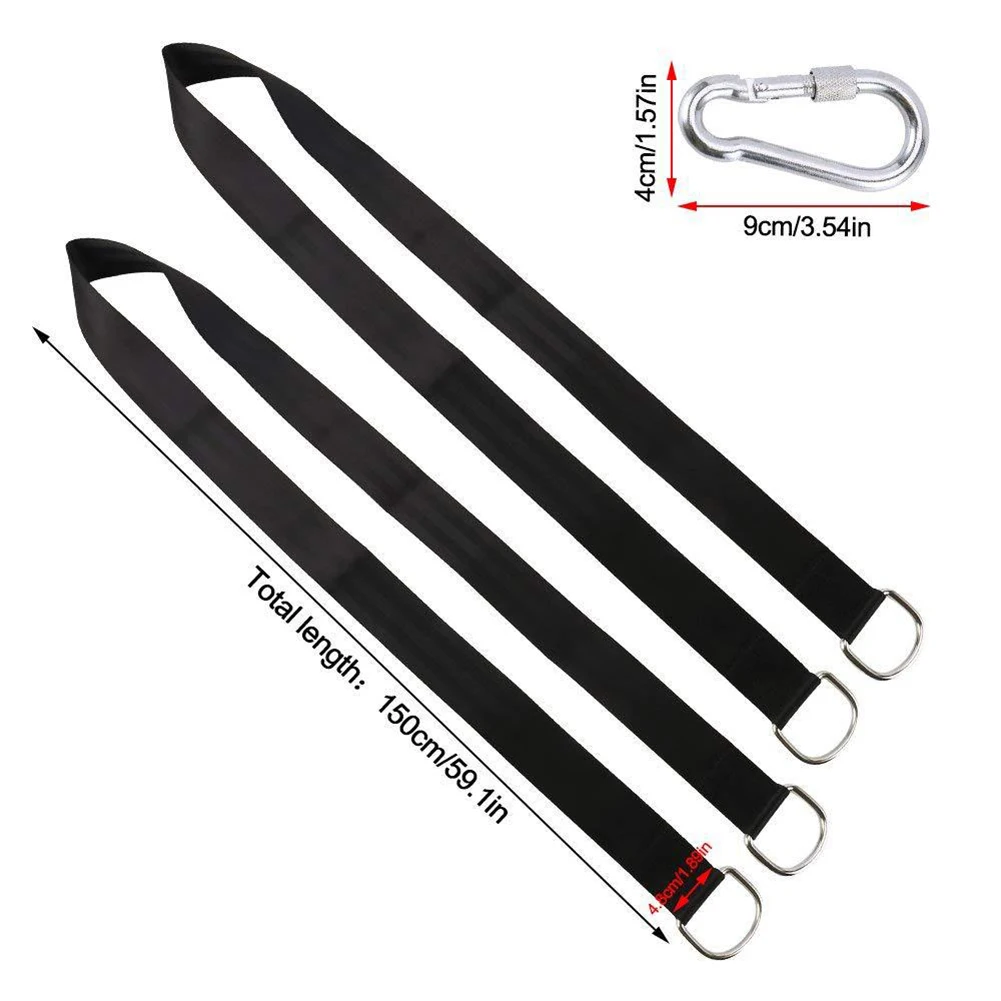 

Tree Swing Hanging Belt Large Load Capacity Hammock Straps Rope Outdoor Camping Hammock Shade Hanger new