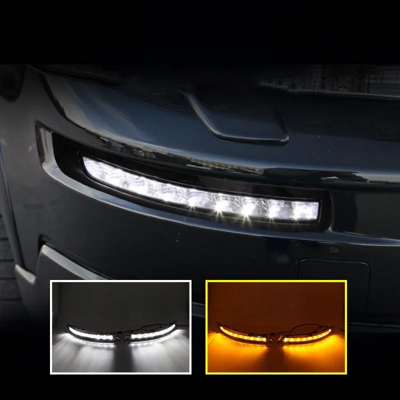 Автомобисветодиодный дневные ходовые огни для Volvo Xc90 2007 2013 с указателем поворота