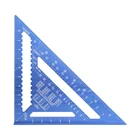 Треугольная измерительная линейка, метрический транспортир из алюминиевого сплава, 12 дюймов, для деревообработки, квадратный, треугольный