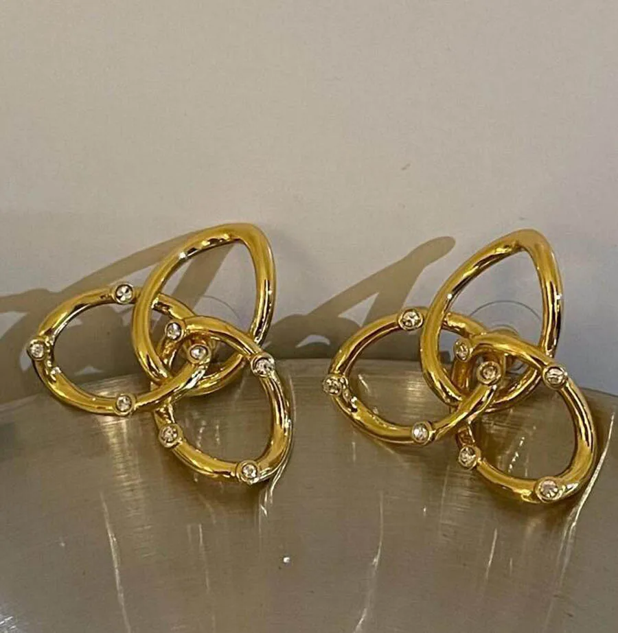 

Exaggerated punk rock metal flower earrings sweet cool girls stylish geometry abstract unusual stud earring