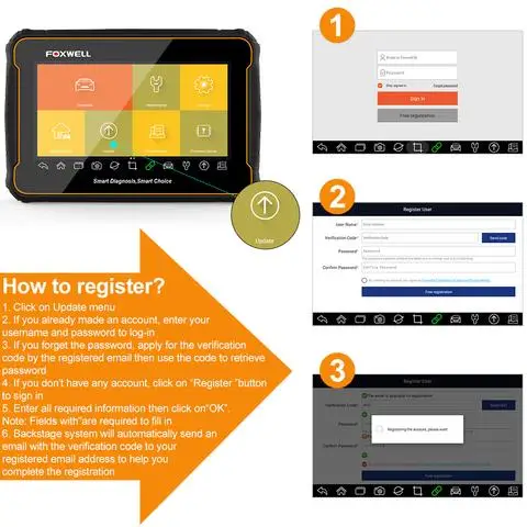 FOXWELL GT60 Plus с OBD адаптером комплект диагностическая платформа андроид планшет полная система сканер