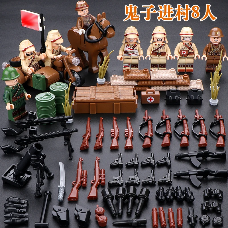 Игрушечный мини-пистолет сделай сам сборные блоки искусственное оружие солдата