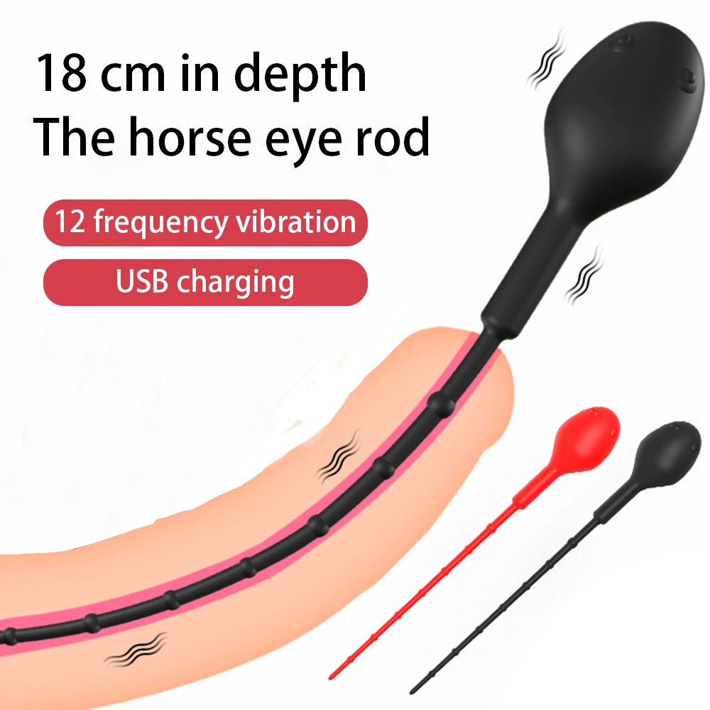 Вибратор для Мужской уретры массажер простаты Анальная пробка мастурбатор