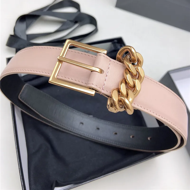 

2021 new big brand men's and women's belts double-sided head LEATHER JEANS BELT versatile fashion pin buckle belt