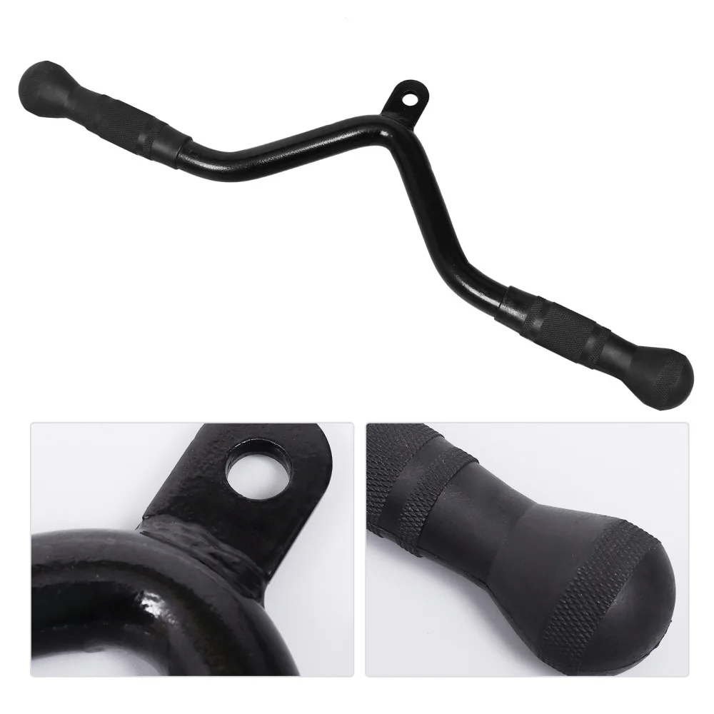 

1Pc Barbell Multi-Exerciser Cable Machine Accessories Tricep Back Muscle Trainer