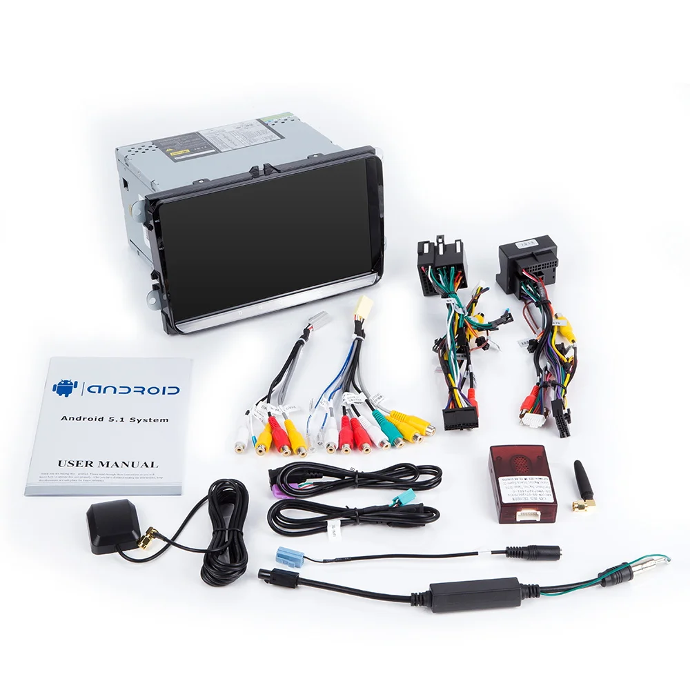 Автомобильный мультимедийный плеер Toopai на Android 10 с GPS для Volkswagen Golf Polo Tiguan Passat 2007-2013