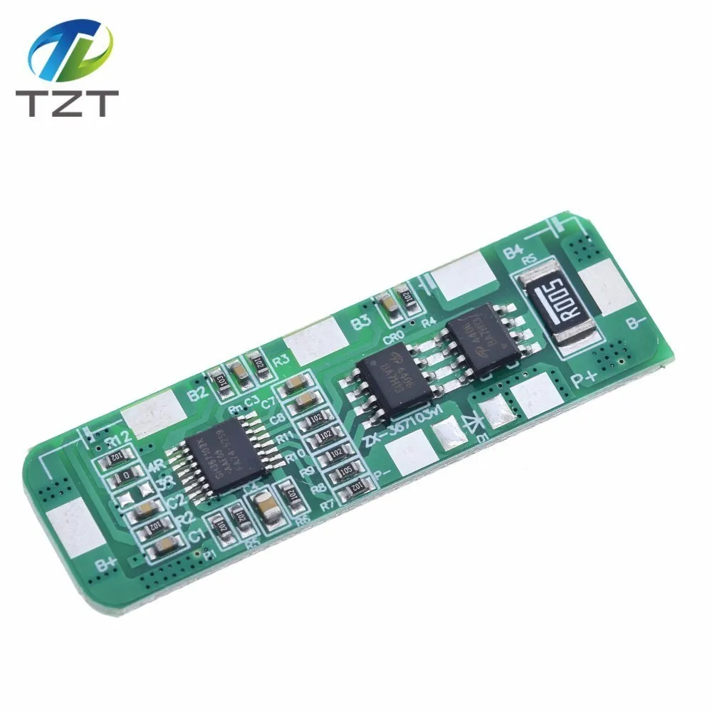 Защитная плата управления 4A-5A PCB BMS для 4 упаковок литий-ионный аккумулятор 18650