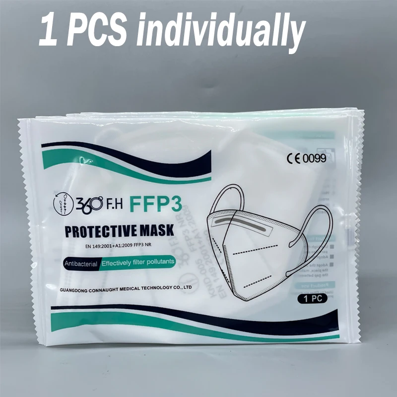 Черная ffp3 маска одобренная ffp3mask 5-слойные маски fpp3 с губкой гомологические