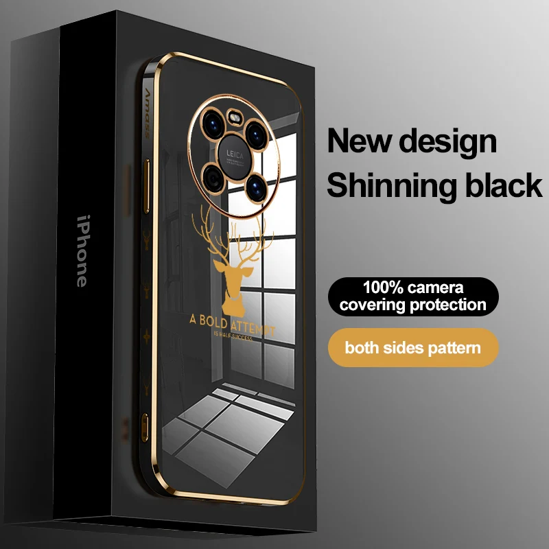 

Phone Case For Huawei MATE P50 P40 P30 P20 40 30 20 PRO LITE 2019 5G Fashion Electroplating Anti-fingerprint Anti-fall Cover