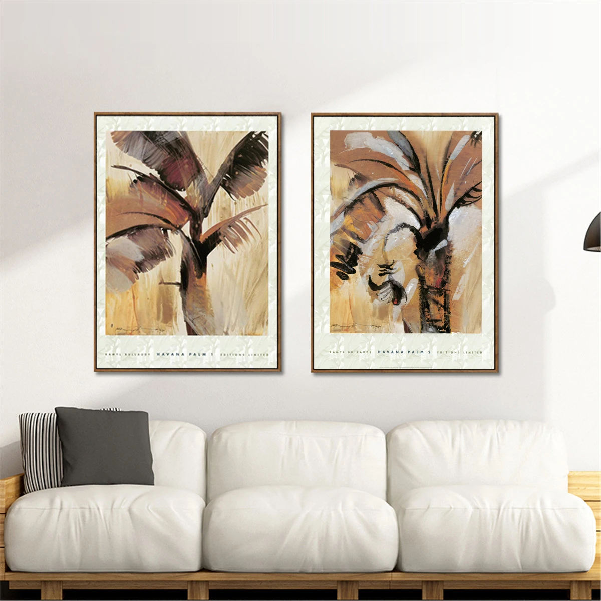 Современная картина маслом на пальмовом дереве постер печать холсте живопись