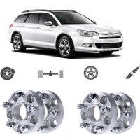 teeze 4pcs 5x108 65 1cb 25mm thick hubcenteric wheel spacer adapters for citroen c5c6