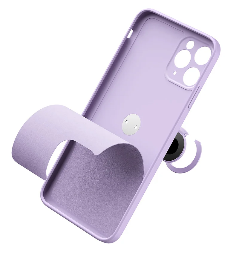 liquid silicone case for iphone 11 pro iphone11 pro max soft stand holder protection cover for iphone xs max xr x phone case free global shipping