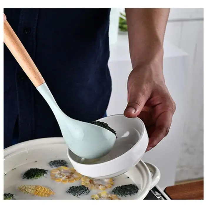 Набор посуды прочный практичный термостойкий силиконовый кухонный инструмент