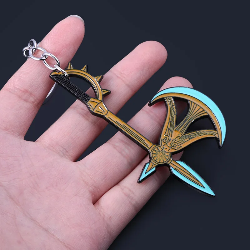 

Anime The Seven Deadly Sins Escanor Rhitta KeyChain Men Nanatsu No Taizai Axe Bottle Opener Escanor Pendant Keyring Gift
