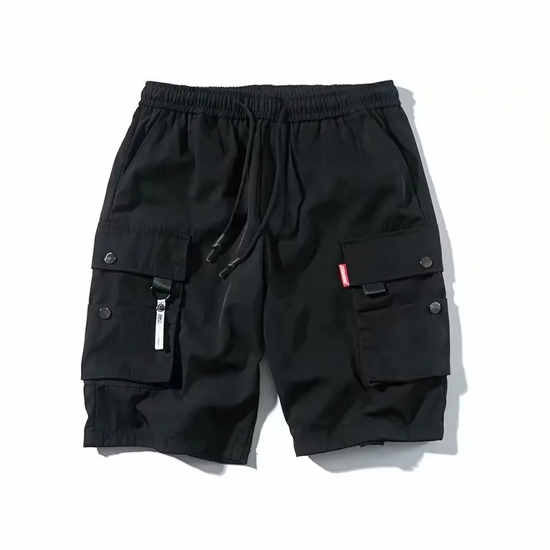 

Summer Multi Pocket fashion brand tooling shorts men's loose trend Capris thin casual sports beach pants