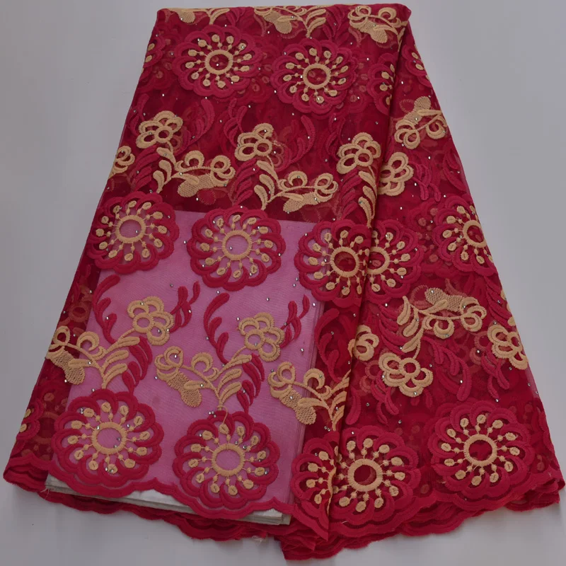 

11colors (5yards/pc) Beautiful embroidered French lace soft African net lace fabric in brown color for party dress FLP1023