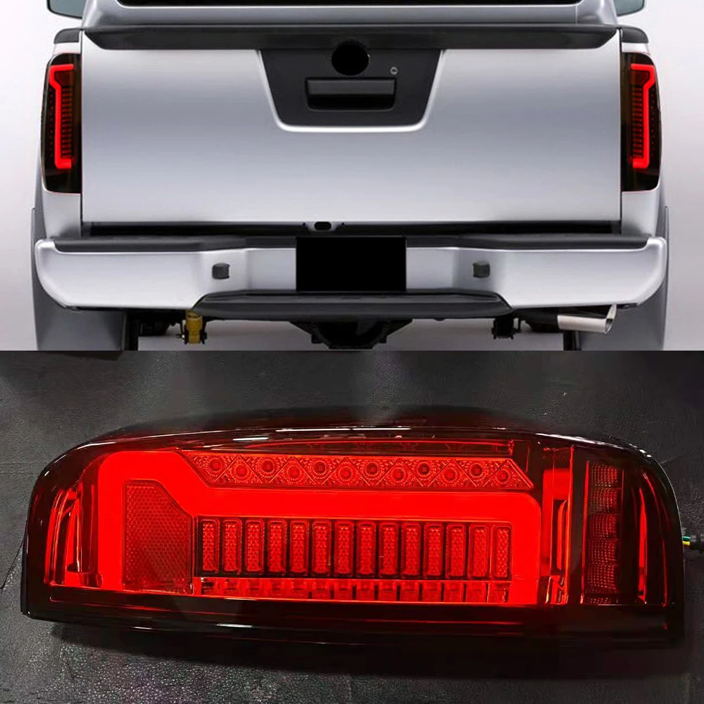 

1Set For Nissan Navara D40 Frontier 2005 -2015 Car styling LED Taillight Red Rear Tail Light Brake Lamp brake light warning lamp