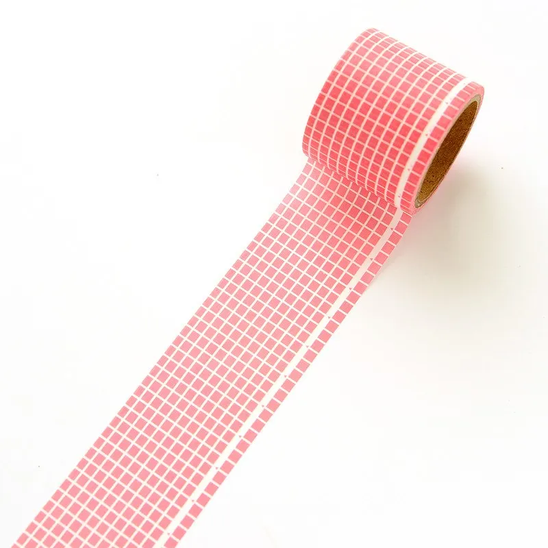 

1pc 3.5cm*5m Colour Grid Washi Tape cute Paper Tape DIY Planner Masking Tape Stickers Decorative Stationery tool