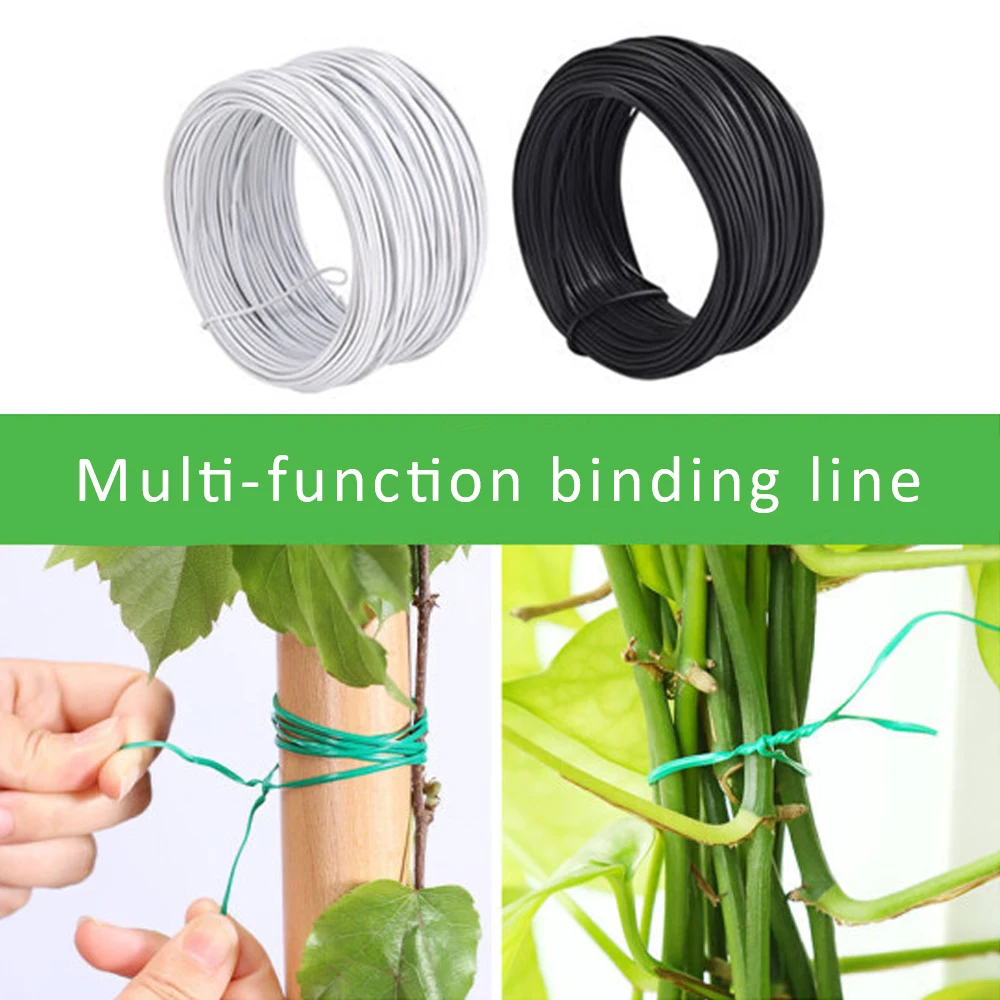

Garden Plant Twist Tie 0.45mm 0.55mm 0.75mm 0.9mm 1.2mm 1.5mm Gardening Iron Wire For Holding Branch/DIY Plant Shape Reusable
