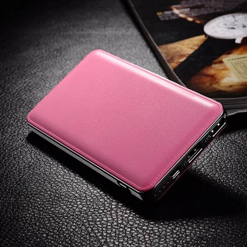 Pink Band New power Bank 10000 mAh 2.1A светодиодный индикатор быстрой зарядки портативный внешний аккумулятор для Xiaomi Iphone - Цвет: Pink