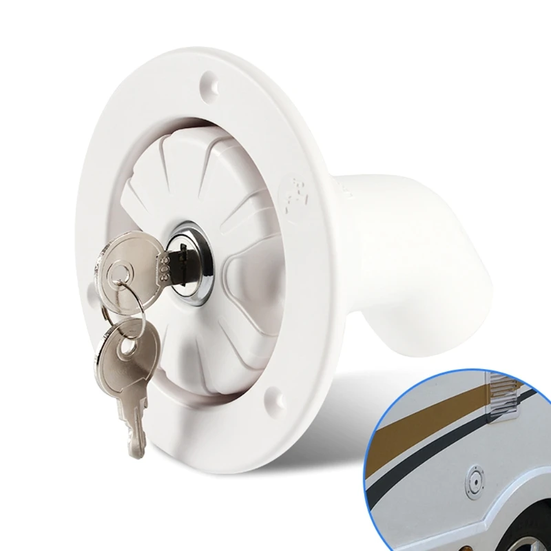 

Gravity Fresh Water Fill Hatch Inlet Filter with Key Lockable for RV Boat Camper Dropshipping