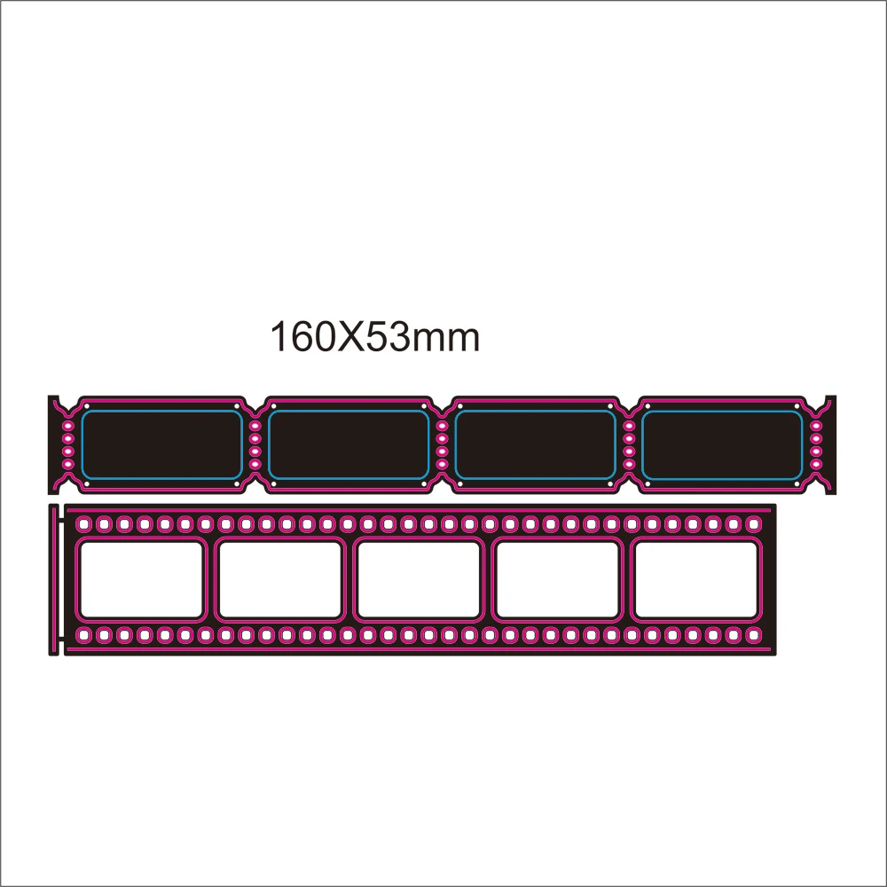 Металлические трафареты для высечки пленки и билетов сделай сам скрапбукинг
