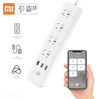 xiaomi mijia gosund smart power strip cp5 wifi 4 sockets 4 individ switch 3 usb 18w fast charging extension sockets app control